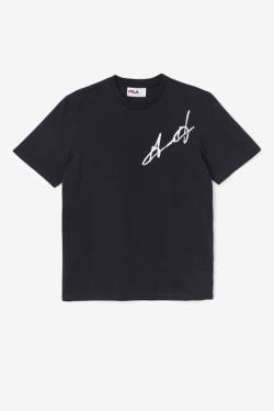 Black Women's Fila Grant Hill Cormac Tee T Shirts | Fila364TD