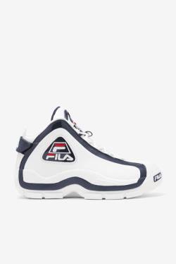 White / Navy / Red Men's Fila Grant Hill 2 Sneakers | Fila671QA